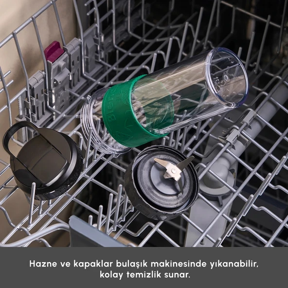 Karaca Blendfit Go Personal Kişisel Smoothie Blender Emerald Green - Resim 9