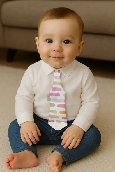 Babyjem Silikon Diş Kaşıyıcı Fular & Kravat Gülen Yüz Pembe ürün görseli