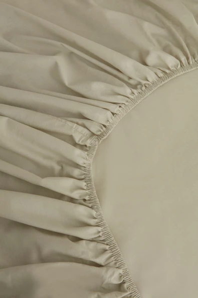 Basic %100 Pamuk Çift Kişilik Lastikli Çarşaf Adaçayı - Resim 5