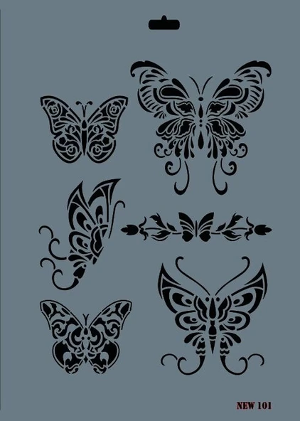 Supertrend Stencil Boyama Şablonu 25x35 cm. NEW-101 ürün görseli 1