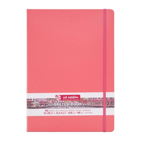 Supertrend Art Creation Sketchbook Sert Kapak Eskiz Çizim Defteri 140 gr. 21x30 cm. 80 yp. CORAL