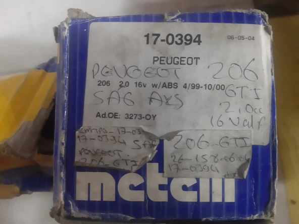 Komple Aks Benzinli Peugeot 206 2,0 16Valf GTI ABS li ve Ön Aks Benzinli 2000 Motor 16 Subaplı Sağ Yolcu Tarafı - 9