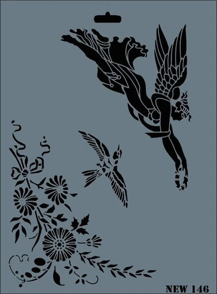 Supertrend Stencil Boyama Şablonu 25x35 cm. NEW-146 ürün görseli