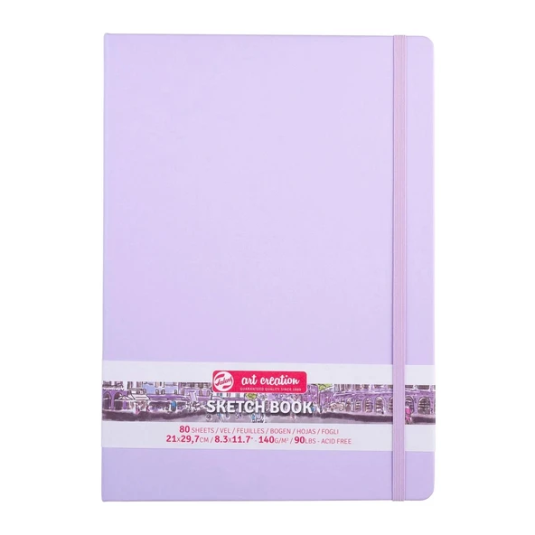 Supertrend Art Creation Sketchbook Sert Kapak Eskiz Çizim Defteri 140 gr. 21x30 cm. 80 yp. PASTEL LİLA ürün görseli