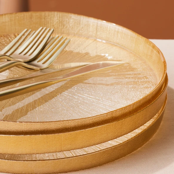 Karaca Mihver 7 Parça Pasta Tatlı Seti Gold - 3