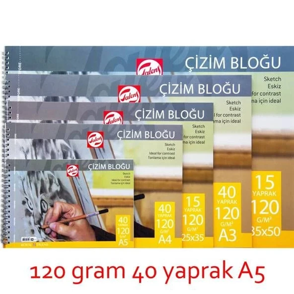 Supertrend Eskiz Çizim Defteri 120 gr. A5 40 yp. ürün görseli
