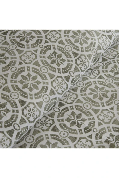 Lea %100 Pamuk Tek Kişilik Nevresim Takımı Yeşil - Resim 12