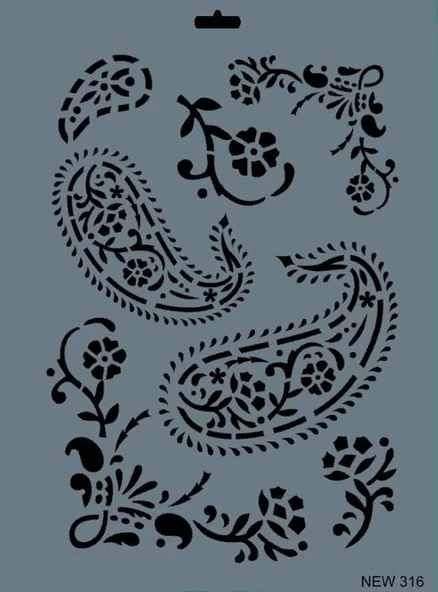 Supertrend Stencil Boyama Şablonu 25x35 cm. NEW-316 ürün görseli 1