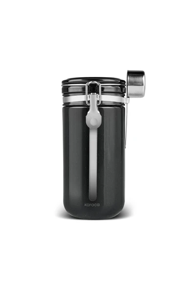 Mastermaid Kilitli Kapaklı Kaşıklı Kahve Saklama Kabı 1000 Ml Siyah - 4