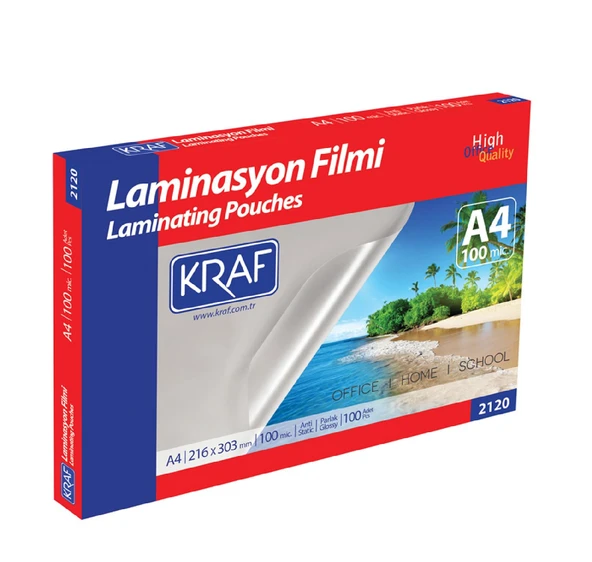 Kraf Laminasyon Filmi A4 100 Mic. 100 lü ürün görseli