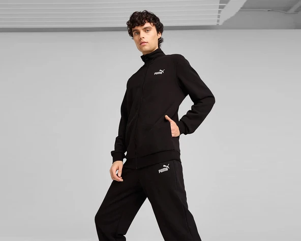 Puma Ess Sweat Suit Günlük Giyim Eşofman Takımı Siyah 68484801 - Resim 2