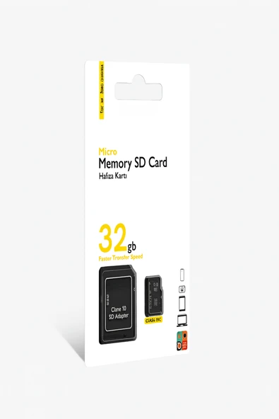 32 GB Class 10 Micro SD Kart  SD Adaptör  Yüksek Hızlı Veri Depolama - 2