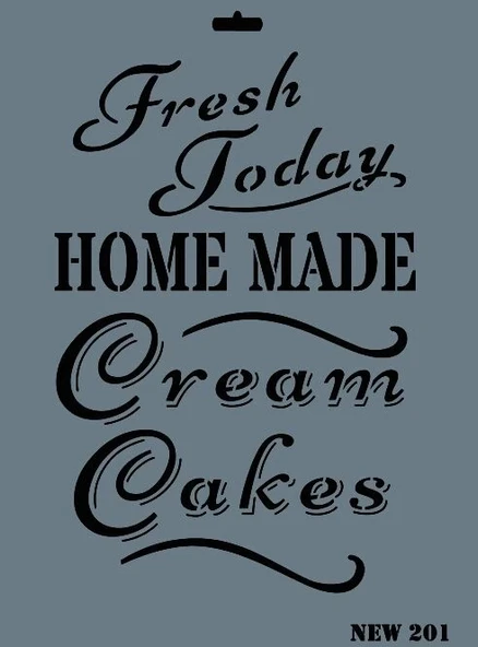 Supertrend Stencil Boyama Şablonu 25x35 cm. NEW-201 ürün görseli