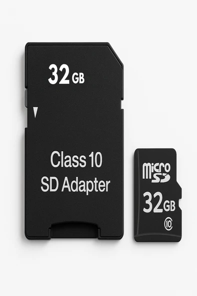 32 GB Class 10 Micro SD Kart  SD Adaptör  Yüksek Hızlı Veri Depolama