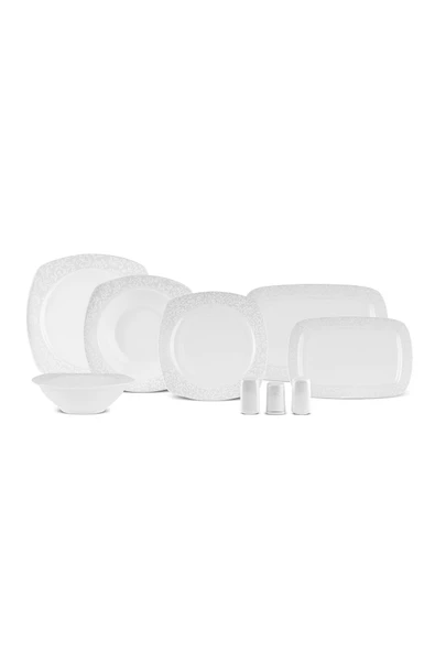 Square Bone Salen 57 Parça 12 Kişilik Yemek Takımı - Resim 9
