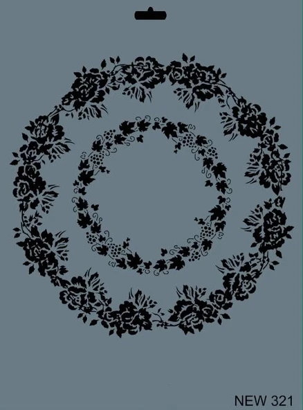 Supertrend Stencil Boyama Şablonu 25x35 cm. NEW-321 ürün görseli 1