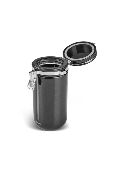 Mastermaid Kilitli Kapaklı Kaşıklı Kahve Saklama Kabı 1000 Ml Siyah - 5