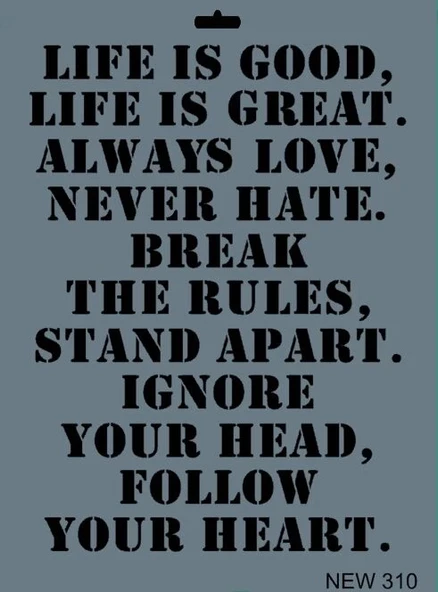 Supertrend Stencil Boyama Şablonu 25x35 cm. NEW-310 ürün görseli 1