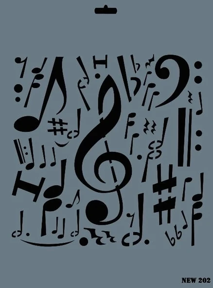 Supertrend Stencil Boyama Şablonu 25x35 cm. NEW-202 ürün görseli 1