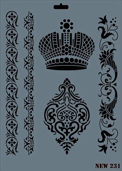 Supertrend Stencil Boyama Şablonu 25x35 cm. NEW-231 ürün görseli