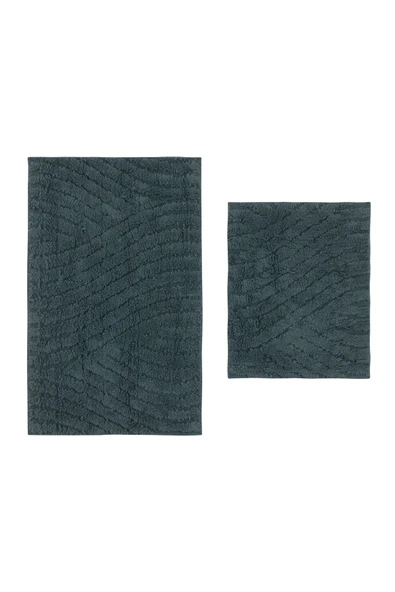 Roma 2'li Banyo Paspası Indigo - Resim 4