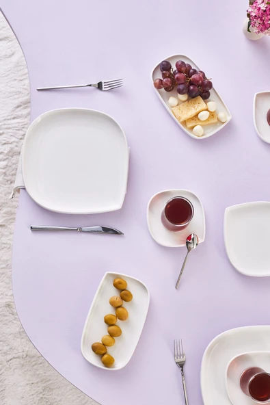 Forever Bone Oggi 26 Parça 6 Kişilik Kahvaltı Seti - Resim 4