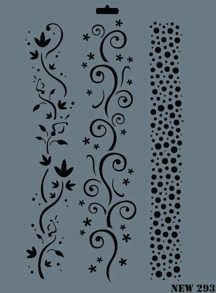 Supertrend Stencil Boyama Şablonu 25x35 cm. NEW-293 ürün görseli 1