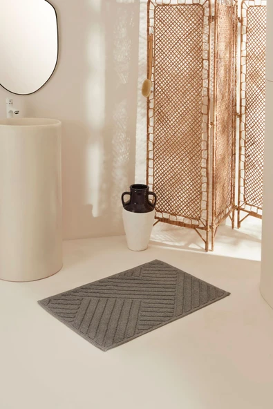 Sarah Anderson Sang Banyo Paspası Gri - Resim 2