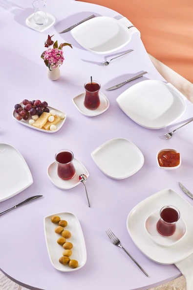 Forever Bone Oggi 26 Parça 6 Kişilik Kahvaltı Seti - Resim 10