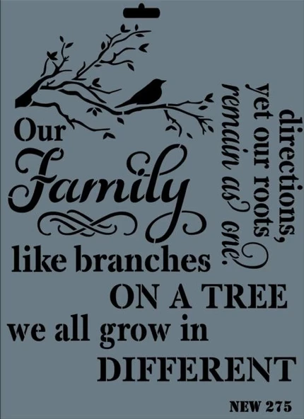 Supertrend Stencil Boyama Şablonu 25x35 cm. NEW-275 ürün görseli