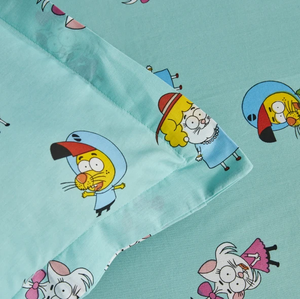 Karaca Home X Kral Şakir Family Tek Kişilik Çarşaf Takımı  - Resim 2