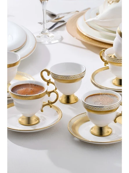 Aryıldız Majesty 6 Kişilik Kahve Fincan Takımı - Resim 3