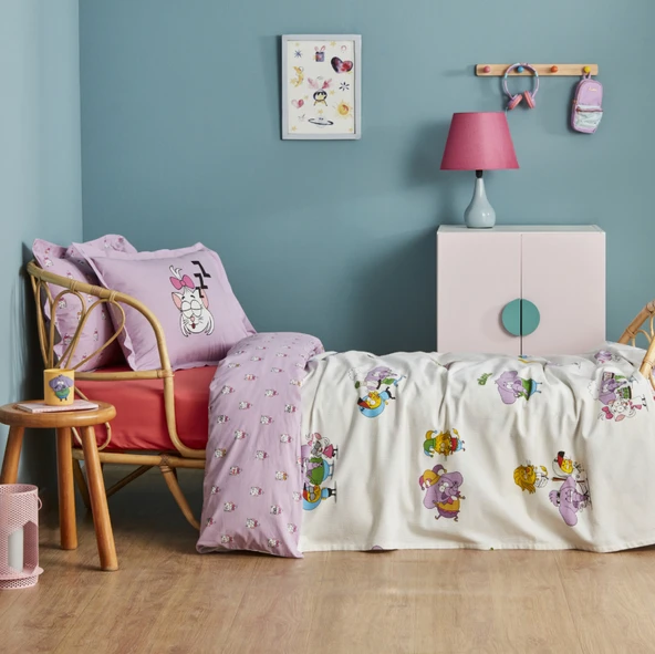 Karaca Home X Kral Şakir Yemek Savaşı Tek Kişilik Pike - Resim 8