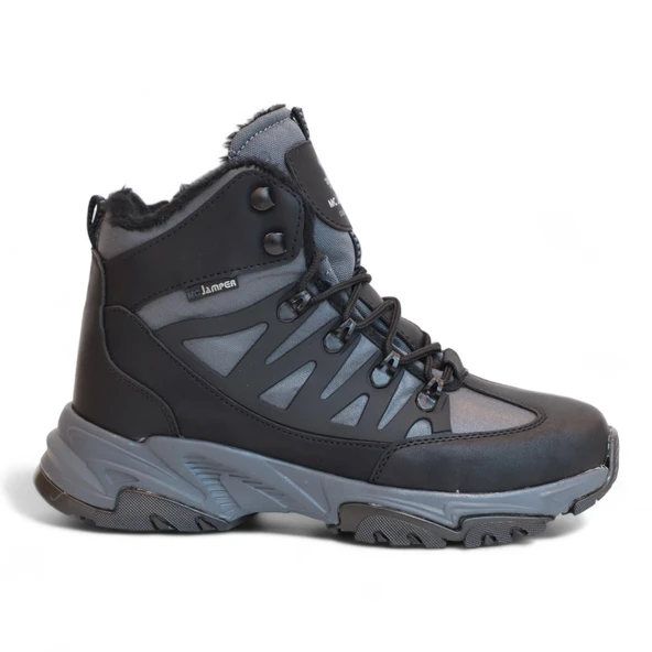 2225-Jamper Anatomik Kaydırmaz Tabanlı Soft Shell Outdoor Trekking Erkek Fermuarlı Spor Bot - Resim 8