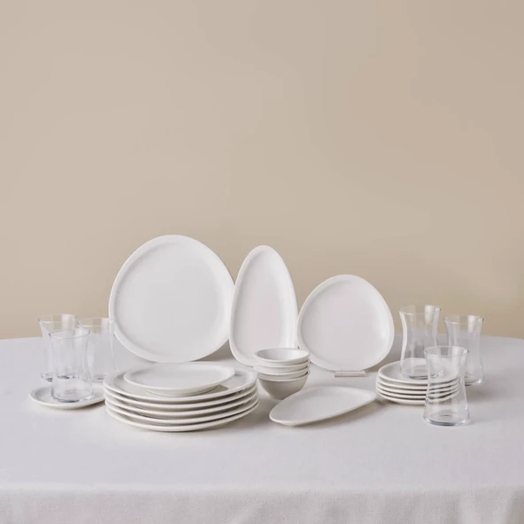 Karaca Forever Bone Cosima 26 Parça 6 Kişilik Kahvaltı Takımı - Resim 5