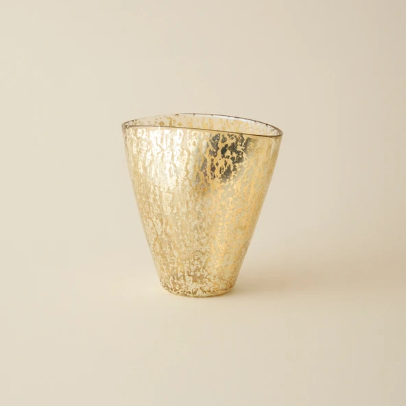 Karaca Home Jolie Vazo Gold 23X13,5X23 cm - 2