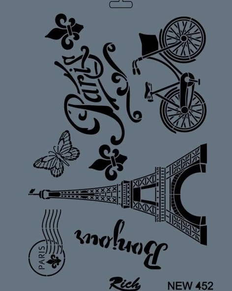 Supertrend Stencil Boyama Şablonu 25x35 cm. NEW-452 ürün görseli 1