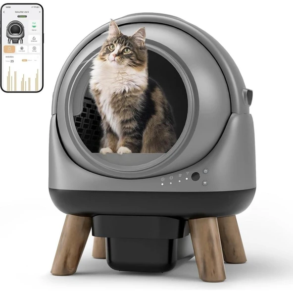 Els Pet Otomatik Koku Kontrollü Akıllı Kedi Tuvaleti 65 Lt - 1