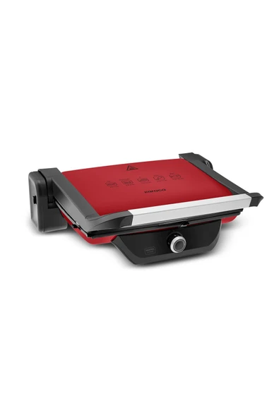 Gastro Classic Izgara ve Tost Makinesi Matte Red 6 Dilim Kapasiteli - 11