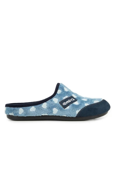 Muya Kasi 36913-448 Kadın Kışlık Ev Terliği Mavi 36-40 - 3