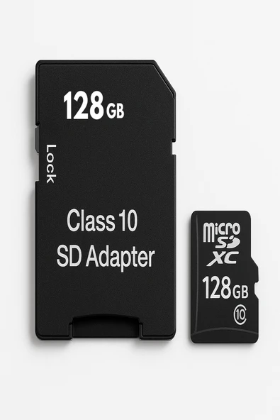 128 GB Class 10 Micro SD Kart  SD Adaptör  Yüksek Hızlı Hafıza Kartı