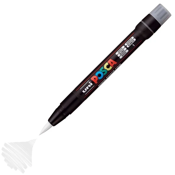 Supertrend Posca PCF-350 Boyama Markörü 1-10 mm. Fırça Uç BEYAZ ürün görseli