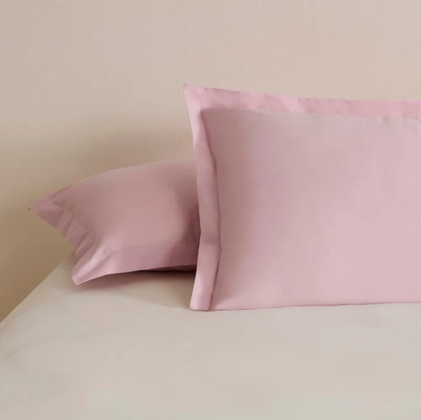 Karaca Home Basic Volanlı 2'li Yastık Kılıfı Pudra 50X70 Cm - 2
