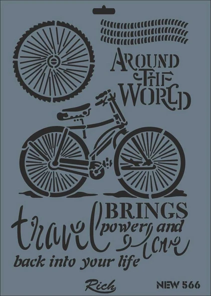 Supertrend Stencil Boyama Şablonu 25x35 cm. NEW-566 ürün görseli 1