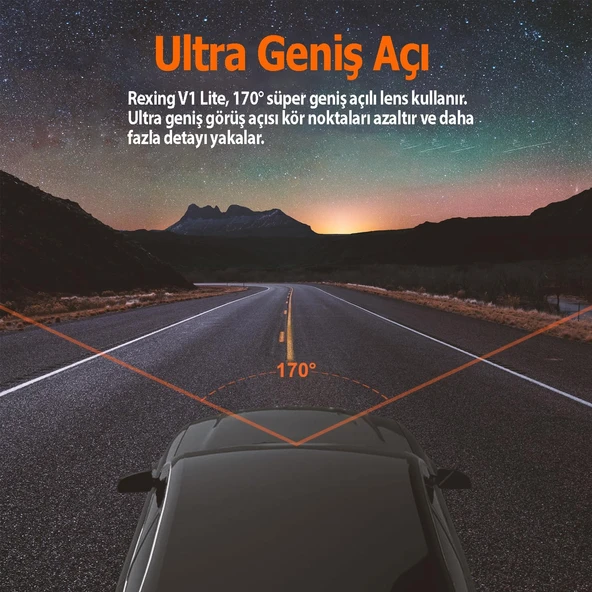 REXING V1 LITE 2K WIFI ARAC KAMERASI + 32GB SD KAR - 4