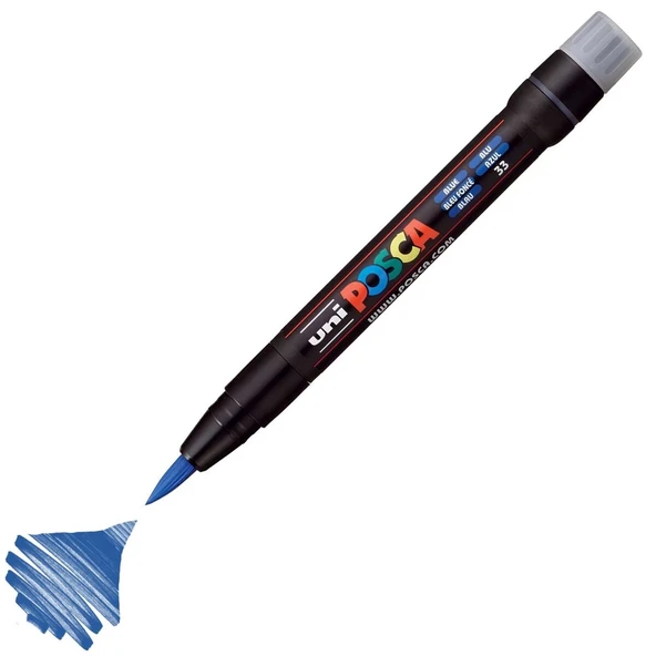 Supertrend Posca PCF-350 Boyama Markörü 1-10 mm. Fırça Uç MAVİ ürün görseli