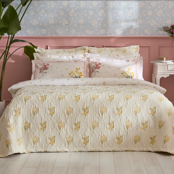 Karaca Home Melina Çift Kişilik Yatak Örtüsü Takımı Multicolor - Resim 7