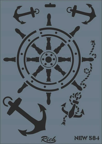 Supertrend Stencil Boyama Şablonu 25x35 cm. NEW-584 ürün görseli 1