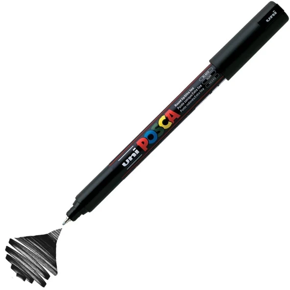 Supertrend Posca PC-1MR Boyama Markörü 0.7 mm. SİYAH ürün görseli