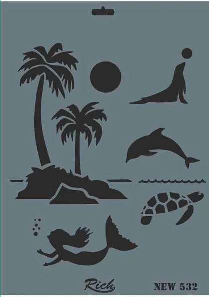 Supertrend Stencil Boyama Şablonu 25x35 cm. NEW-532 ürün görseli